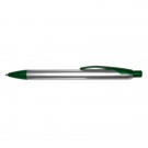 LUX RETRACTABLE BALL POINT PEN WITH SILVER BARREL