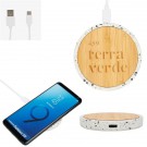 10W Speckle & Bamboo Wireless Charger