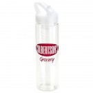 Arena 25 oz PET Eco-Polyclear™ Infuser Bottle with Flip-Up