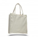 100% Cotton Canvas Fancy Web Handle Tote Bag w/Bottom Gusset