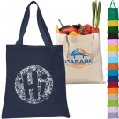 100% Cotton Canvas Tour Tote Bag With Bottom Gusset