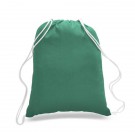 100% Cotton Canvas Budget-Friendly Drawstring Backpack