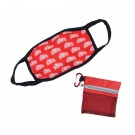 Mesh Bag with Carabiner & 3 Ply Mask