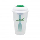 Salad Shaker with Fork and Dressing Container