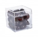 Cube Shaped Acrylic Container With Candy
