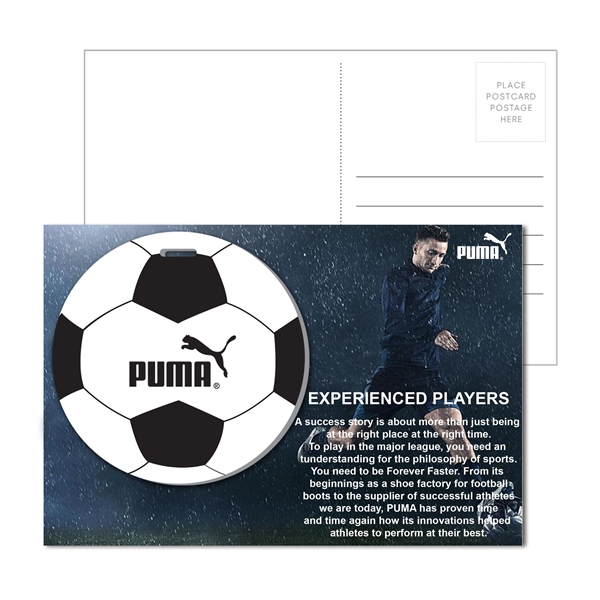 Post Card with Full Color Soccer Luggage Tag