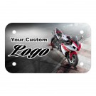 Full Color/ Full Bleed Poly-Ad Motorcycle Plate .030 Mil